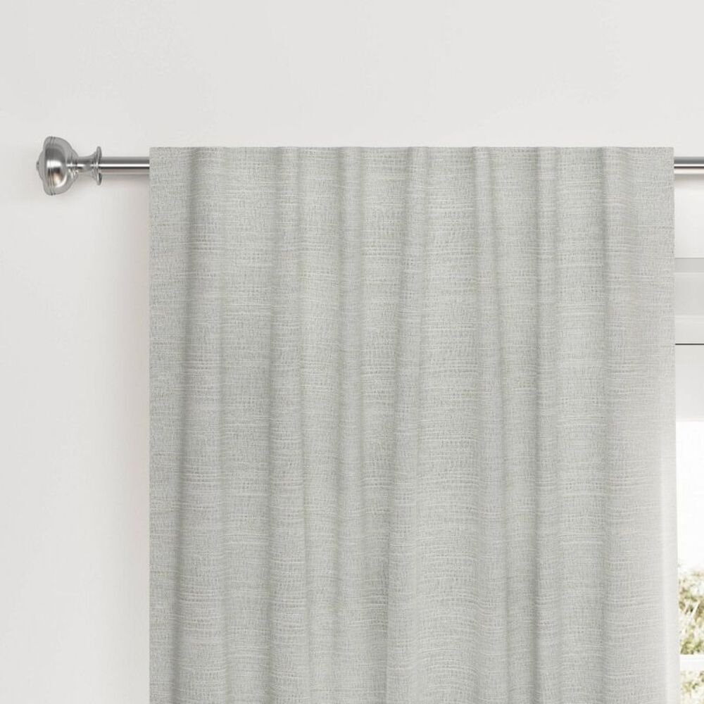 Threshold - 1pc 50"x84" Blackout Textural Overlay Window Curta Gray